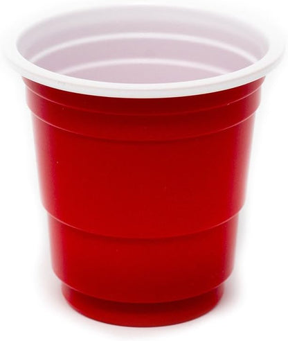 EDI Disposable Red Plastic Mini Party Shot Glasses (2 oz) (240)