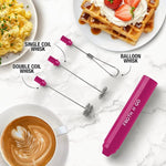 Load image into Gallery viewer, Frother Portable &amp; Compact Handheld Foam Maker Lattes, Cappuccinos (Dragonfruit, Froth N Go)