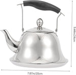 Load image into Gallery viewer, ERINGOGO 2L Whistling Tea Kettle Stovetop, Stainless Steel Teapot Water Kettle with Removable Tea Infuser, Mirror Polished Retro Tea Maker for Gas, Induction