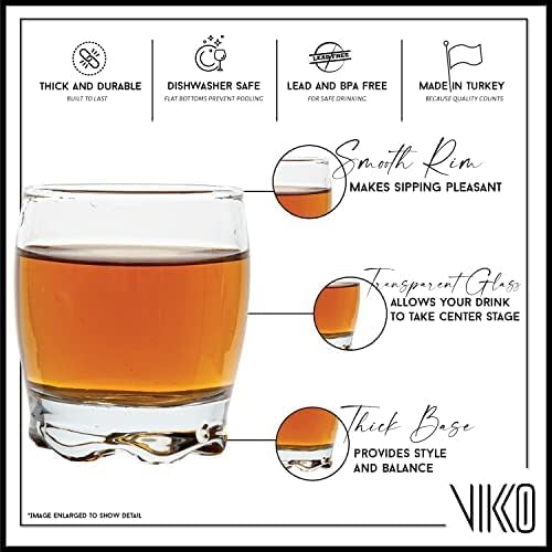 Vikko 2.75 Ounce Shot Glasses, Set of 12 Small Liquor and Spirit Glasses, Durable Tequila Bar Glasses For Alcohol and Espresso Shots, 12 Piece Shooter Glass Set