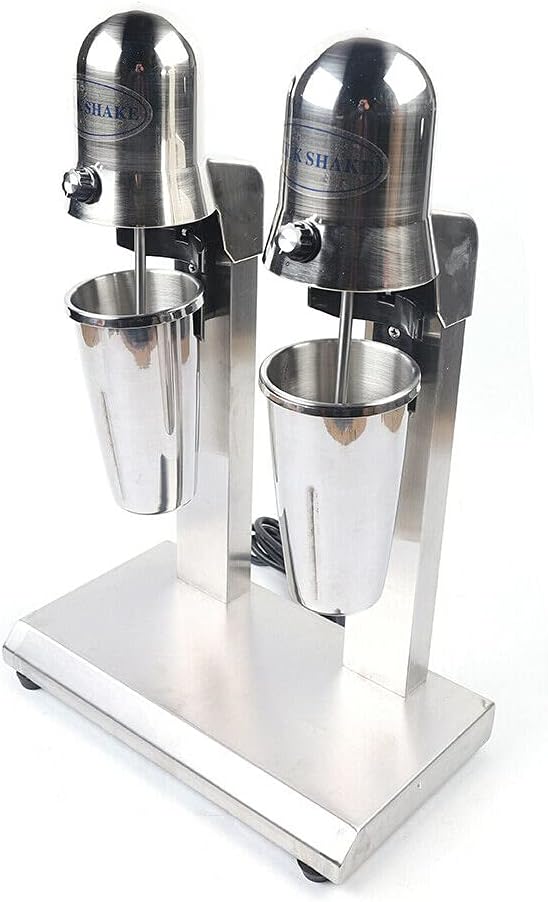 Gdrasuya10 560W Double Head Electric Milkshake Machine Drink Mixer Smoothie Blender, 14000 RPM, 22 oz, Commercial Home Use