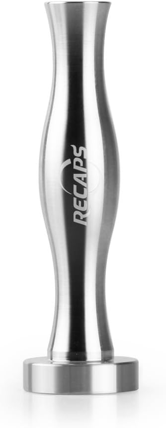 Stainless Steel Coffee Tamper Filling Tool by RECAPS Compatible with Nespresso Machine Refillable Reusable Filter Pressing Coffee Grind Diameter 24mm