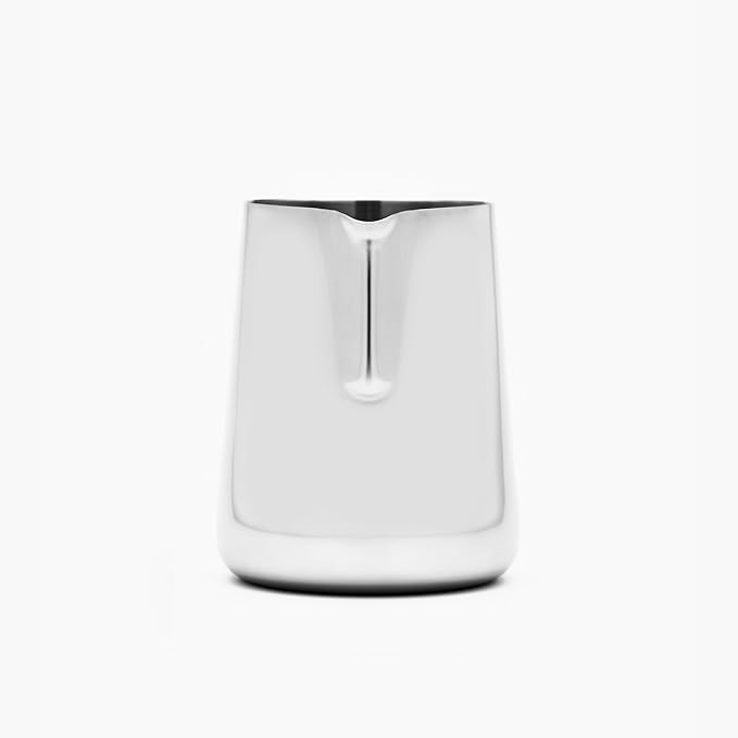 Milk Pitcher – 600ml Polished Stainless Steel, Precision Spout & Handle Alignment, Internal Measurement Markings, Premium 304 Stainless Steel Milk Steaming Pitcher for Latte Art