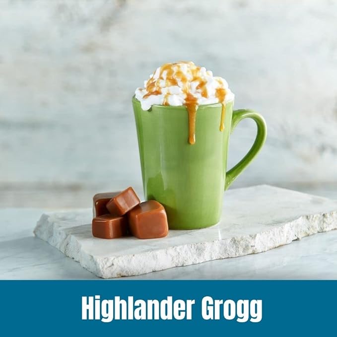 Door County Coffee Highlander Grogg Flavored Whole Bean - 10 oz Bag - Medium Roast - 100% Specialty Arabica - Flavored Gourmet - Highlander Grogg