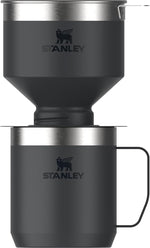 Load image into Gallery viewer, Stanley Perfect Brew Pour Over Set | 20oz/12oz Camp Mug with Lid Included | Drip Coffee Maker with Reusable Filter | Insulated Stainless Steel | BPA-Free | Black 2.0