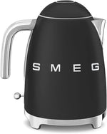 Load image into Gallery viewer, SMEG 50's Retro Style Electric Water Kettle with Automatic Shutoff, Removable Base, and Water Indicator, KLF03BLMUS, Matte Black