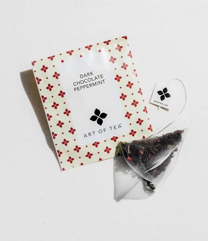 Art of Tea | 12 Count Sampler Box | Dark Chocolate Peppermint Dessert Tea