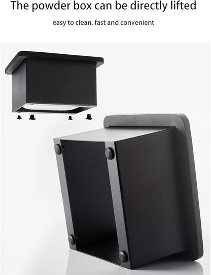 Coffee Knock Box, Stainless Steel Dump Bin Espresso Knock Box for Coffee Grounds with Removable Non-Slip Base Shock-Absorbent for Knocking Portafilter Filter Grinds (L)