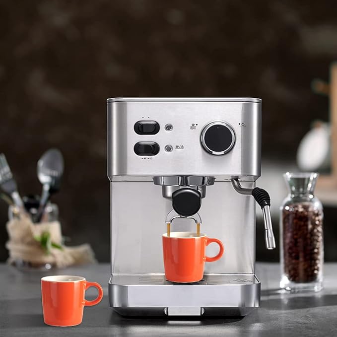 homEdge Mini Porcelain Espresso Cup, 4 Ounces / 120 ml Tiny Ceramic Coffee Mugs Demitasse for Espresso, Tea- Set of 6, Orange