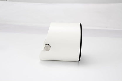 Coffee Knock Box, Espresso Knock Box Stainless Steel Espresso Machine Accessories with Removable Knock Bar and Non-Slip Base Coffee Grounds Container Bin, Large (White)