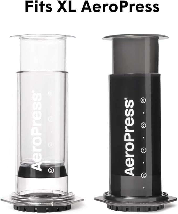 AeroPress XL Coffee Maker Natural Paper Micro-Filters – Round Replacement Coffee Filters, Unbleached, Compostable Paper Filters, Fits XL Size AeroPress Coffee Makers, 200 Count