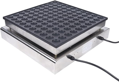 100PCS Mini Dutch Pancake Baker, Electric Waffle Maker Machine Nonstick, Poffertjes Maker Dorayaki Baker 1.8 Inches for Home and Restaurants, 110V, 3400W