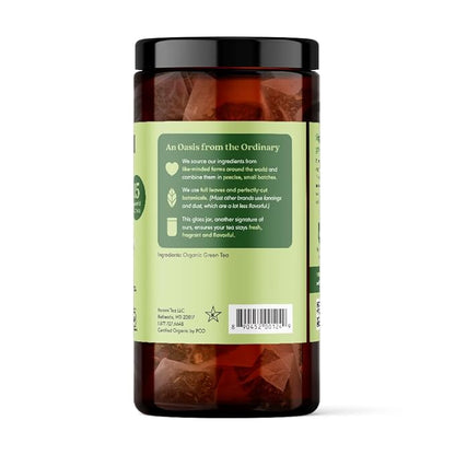 Paromi Palace Organic Green Tea, Signature Jar, 15 Count