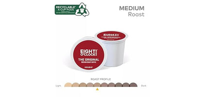 Eight O'Clock Original Blend Single Serve K-Cups for Keurig Brewers, 24 Count (Pack of 2)