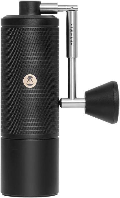 TIMEMORE C5 Pro Manual Coffee Grinder Capacity 30g with CNC Stainless Steel Conical Burr - Internal Adjustable Setting,Double Bearing Positioning (C5 Pro Matte Black)