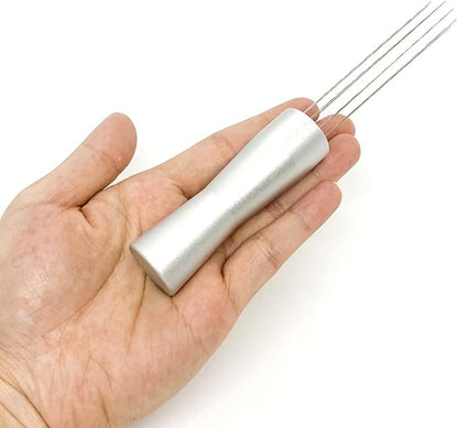 Espresso Coffee Stirrer Wdt Tool Espresso Distribution Tool Needle Type Coffee Powder Stirrer Hand Tamper Distributor Coffee Stirring Tool for Cafe Barista Kitchen Gadgets Silver