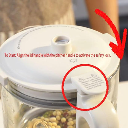 Joydeem JD-J03 Cooking Blender with Soundproof Shield, Hot Cold Blender for Filter-free Soy Milk & Juice, 8-Speed and Temperature Control, 12H Preset, 1100ml, White