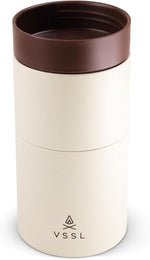 Load image into Gallery viewer, Nest Pour Over Coffee Set, Transportable and Compact Pour Over Set with 10 oz Double Walled Mug, Cream