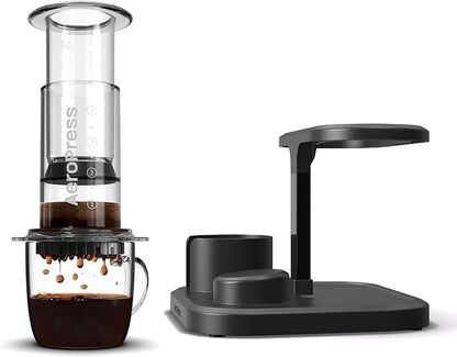 AeroPress 3 in 1 Coffee Maker Bundle - French Press, Pourover & Espresso-Style Coffee, Portable & Ideal for Camping