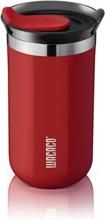 Load image into Gallery viewer, WACACO Octaroma Lungo Vacuum Insulated Coffee Mug, Double-wall Stainless Steel Travel Tumbler With Drinking Lid, 10 fl oz(300ml)， Carmine Red