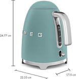Load image into Gallery viewer, SMEG KLF03 7 Cup Electric Water Kettle, Retro-Style, Soft-Opening Lid, Auto Shut-Off, 360° Swivel Base – Jade