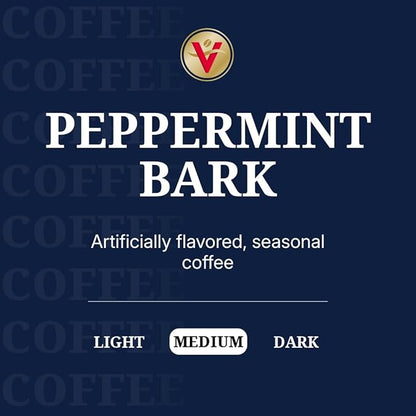 Victor Allen's Coffee Peppermint Bark Flavored, Medium Roast, 32 Count, Single Serve Coffee Pods for Keurig K-Cup Brewers