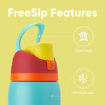 Load image into Gallery viewer, Owala FreeSip Insulated Stainless Steel Water Bottle with Straw, BPA-Free Sports Water Bottle, Great for Travel, 32 Oz, Summer Sweetness
