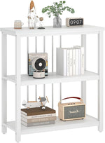 Load image into Gallery viewer, FOLUBAN Small Bookshelf, Modern 3 Tier Book Shelf, Wood and Metal Bookcase for Home Office Living Room Bedroom, White Oak