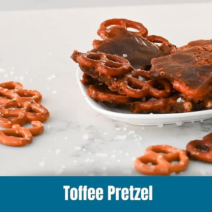 Door County Coffee Toffee Pretzel Flavored Whole Bean - 10 oz Bag - Medium Roast - 100% Specialty Arabica - Flavored Gourmet - Toffee Pretzel