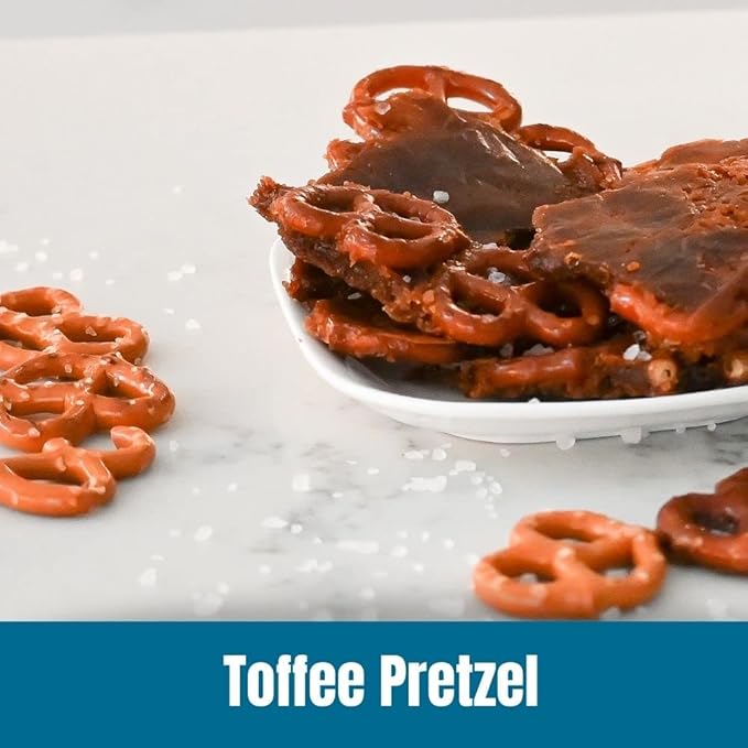 Door County Coffee Toffee Pretzel Flavored Whole Bean - 10 oz Bag - Medium Roast - 100% Specialty Arabica - Flavored Gourmet - Toffee Pretzel