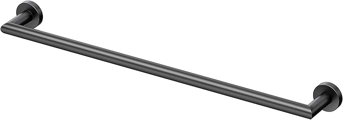 Gatco 4630MX Glam Single Towel Bar, 24 Inch, Matte Black