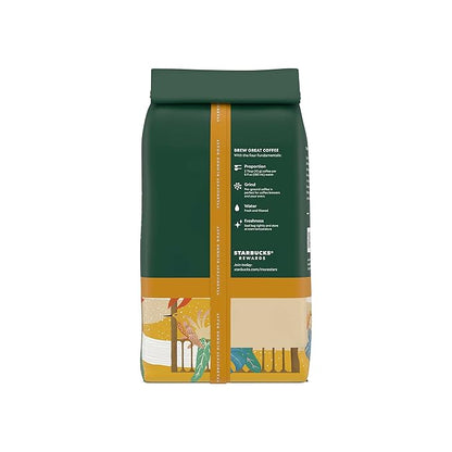 Starbucks Ground Coffee, Starbucks Blonde Roast Coffee, Veranda Blend, 100% Arabica, 1 bag (28 oz)