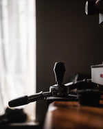 Load image into Gallery viewer, Normcore 58.5mm Coffee Tamper V4 - Spring-loaded Tamper with 15lb / 25lb / 30lbs Replacement Springs - Anodized Aluminum Handle and Stand - Stainless Steel Flat Base