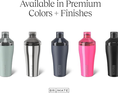 BrüMate Cocktail Shaker 22oz Insulated Stainless Steel Shaker - 100% Leakproof - No Condensation (Nightfall Blue)