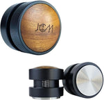 Load image into Gallery viewer, 53mm Espresso Tamper, Tamping Tool, Aluminum Alloy, Stainless Steel with Premium Walnut Wood Cap Gravitational Force, Adjustable Height for 54mm Portafilters, Espresso Coffee Accessories