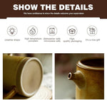 Load image into Gallery viewer, Pour Over Coffee Maker Set Vintage Ceramic Pour Over V60 Coffee Dripper Set with 20 Count Paper Coffee Filters,for Home Café Restaurant Camping,15.8 Ounces(Yellow)