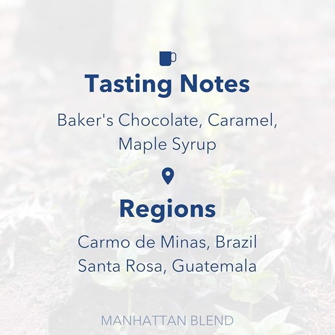 Partners Coffee Roasters, Manhattan Blend, 12 Ounce, Whole Bean Coffee, Dark Roast