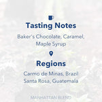 Load image into Gallery viewer, Partners Coffee Roasters, Manhattan Blend, 12 Ounce, Whole Bean Coffee, Dark Roast