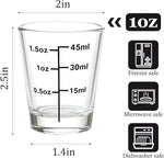 Load image into Gallery viewer, Ruckae 12 Pack 1.5oz Clear Shot Glass Set - Precision Marked for Accurate Alcohol Pouring - Round Design for Whiskey, Vodka, Rum - Ideal for Bars, Restaurants, and Home Use