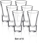 Load image into Gallery viewer, Bormioli Rocco Dublino Collection Shot Glasses - Set of 6 Clear Shot Tumblers With Heavy Base – 2-Ounce Shooter Glass For Spirits &amp; Liquors – Classic European Design Drinkware For Bar, Pub &amp; Home Use
