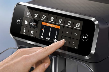 PHILIPS Kitchen Appliances 4300 Fully Automatic Espresso Machine with LatteGo, CR, EP4347/94, one size (Renewed)