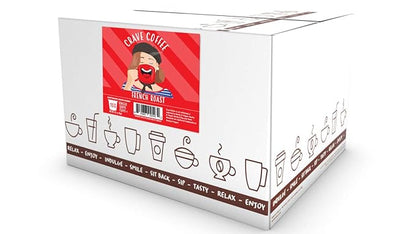 Crave Beverages French Dark Roast Coffee Pods for Keurig K Cup Brewers, 100 Count