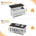 Load image into Gallery viewer, VINGLI Lift Top Coffee Table, White, with Storage Shelf/Hidden Compartment, Gas Lifting Mesa De Centro para Sala Pop Up Coffe Table
