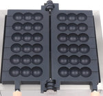 Load image into Gallery viewer, 1.4kw Waffle Stick Making Machine, 14.8x12.9x8.8in Electric Waffles Making Machine, Desktop Stainless Steel Waffle Making Machine with 6 Waffles, 122-572℉, Dual Separate Knobs, Timer(0-5min)