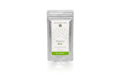 Palais des Thés - Organic Matcha Latte Mix – Premium Organic Japanese Green Tea Powder for Lattes, Smoothies, and Cooking – 1.75 oz Pouch