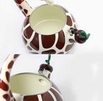 Load image into Gallery viewer, UPware Giraffe Enamel on Steel Whistling Tea Kettle, Cute Animal Teakettle, 2.1 Quart