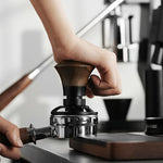 Load image into Gallery viewer, MHW-3BOMBER 58.35mm Espresso Tamper - 30lbs Coffee Tamper with Sound Feedback for Barista, Walnut Tamper Tool Espresso Hand Tamper with 3 Spring Loaded Fits 58mm Portafilter, Flat Base, T5163F-OS