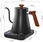 Load image into Gallery viewer, Smart Digital Electric Kettle with Variable Temperature Control, Stainless Steel Inner, 1200W Quick Heating Gooseneck Electric Kettles, Stylish Matte Finish for Coffee &amp; Hot Beverages, 0.9L (Black)