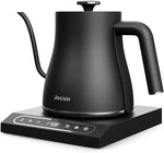 Load image into Gallery viewer, Jocuu Gooseneck Electric Pour Over Kettle with Temperature Control, Tea &amp; Pour Over Coffee Kettle, Stainless Steel, Auto Shutoff Boil-Dry Protection, 0.8L, Matte Black