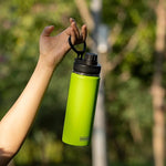 Load image into Gallery viewer, koodee 26 oz Insulated Water Bottle Stainless Steel Double Wall Vacuum Metal Sports Water Bottle with Leakproof Spout Lid, Wide Mouth Water Bottle (Apple green)